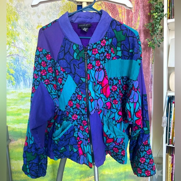 Carole Little Jackets & Blazers - Retro 90s Bomber Sports Jacket Size Large Women